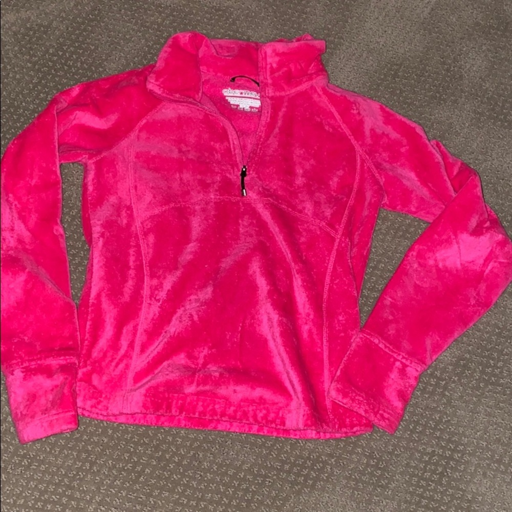 Obermeyer Girls 1/4 zip top fuzzy and soft
